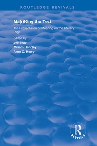 Enlarge image Cover: Ma(r)king the Text - Routledge