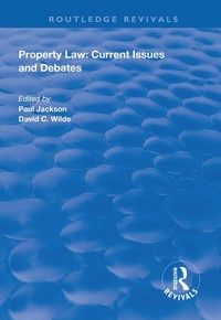 Abbildung von: Property Law: Current Issues and Debates - Routledge