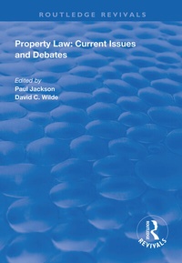 Abbildung von: Property Law: Current Issues and Debates - Routledge