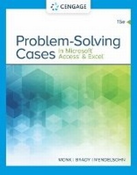 Abbildung von: Problem Solving Cases In Microsoft Access & Excel - Course Technology Inc
