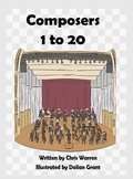 Cover: Composers 1 to 20 - Rosedog Books