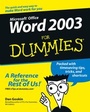 Cover: Word 2003 For Dummies - Wiley