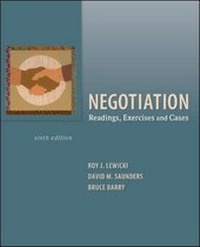 Enlarge image Cover: Negotiation: Readings, Exercises, and Cases - McGraw-Hill Professional