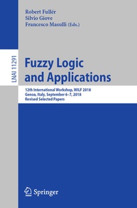 Enlarge image Cover: Fuzzy Logic and Applications - Springer