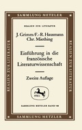 Cover: Einf&uuml;hrung in die franz&ouml;sische Literaturwissenschaft - J.B. Metzler