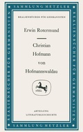 Cover: Christian Hofmann von Hofmannswaldau - J.B. Metzler