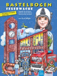 Abbildung von: Feuerwache Bastelbogen mit Feuerwehr - Atelier Color