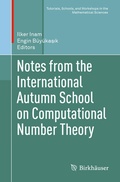 Cover: Notes from the International Autumn School on Computational Number Theory - Birkh&auml;user