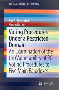 Enlarge image Cover: Voting Procedures Under a Restricted Domain - Springer