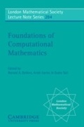 Cover: Foundations of Computational Mathematics - Cambridge University Press