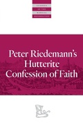 Cover: Peter Riedemann's Hutterite Confession of Faith - Plough Publishing House