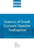 Cover: Sources of South German/Austrian Anabaptism - Plough Publishing House