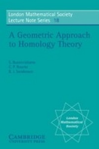Abbildung von: A Geometric Approach to Homology Theory - Cambridge University Press