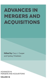 Abbildung von: Advances in Mergers and Acquisitions - Emerald Publishing Limited