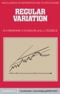 Cover: Regular Variation - Cambridge University Press