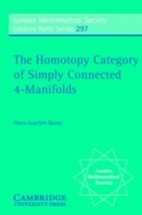 Abbildung von: The Homotopy Category of Simply Connected 4-Manifolds - Cambridge University Press