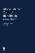Cover: Global Merger Control Handbook - Globe Law and Business