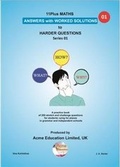Cover: 11Plus Maths Answers with Worked Solutions to Harder Questions - Acme Education Limited, UK