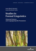 Cover: Studies in Formal Linguistics - Peter Lang Verlag