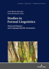Enlarge image Cover: Studies in Formal Linguistics - Peter Lang Verlag
