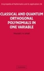 Cover: Classical and Quantum Orthogonal Polynomials in One Variable - Cambridge University Press