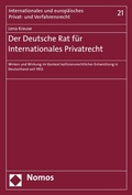 Abbildung von: Der Deutsche Rat für Internationales Privatrecht - Nomos