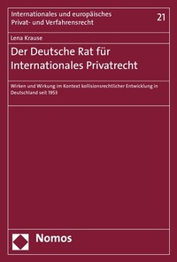 Bild: Der Deutsche Rat für Internationales Privatrecht - Nomos