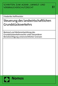 Abbildung von: Steuerung des landwirtschaftlichen Grundstücksverkehrs - Nomos