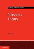 Cover: Relevance Theory - Cambridge University Press