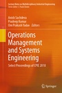 Cover: Operations Management and Systems Engineering - Springer