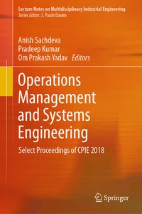 Enlarge image Cover: Operations Management and Systems Engineering - Springer