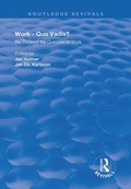 Cover: Work: Quo Vadis? - Routledge