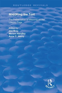 Enlarge image Cover: Ma(r)king the Text - Routledge