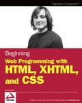 Cover: Beginning Web Programming with HTML, XHTML, and CSS - Wrox