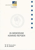 Cover: In Memoriam Konrad Repgen - Bouvier Verlag