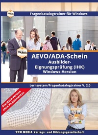 Abbildung von: AEVO/ADA-Schein Fragenkatalog-Trainer für Windows - TPM-Media Verlags & Bildungsgesellschaft (Zweigniederlassung Deutschland)