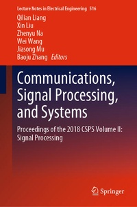 Enlarge image Cover: Communications, Signal Processing, and Systems - Springer