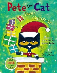 Enlarge image Cover: Pete the Cat Saves Christmas - HarperCollins