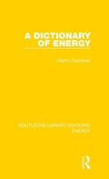 Cover: A Dictionary of Energy - Routledge