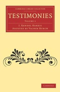 Cover: Testimonies: Volume 1 - Cambridge University Press
