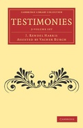 Cover: Testimonies 2 Volume Set - Cambridge University Press