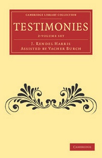 Enlarge image Cover: Testimonies 2 Volume Set - Cambridge University Press