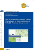 Cover: GaN HEMT Modeling Including Trapping Effects Based on Chalmers Model and Pulsed S-Parameter Measurements - Cuvillier Verlag eBooks