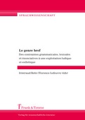 Cover: Le genre bref - Frank & Timme