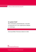 Cover: Le genre bref - Frank & Timme