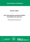 Cover: Zur Umsetzung der umsatzsteuerlichen Neutralit&auml;t in der Insolvenz - Shaker