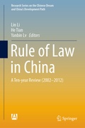 Cover: Rule of Law in China - Springer