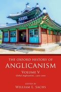 Cover: The Oxford History of Anglicanism, Volume V - Oxford University Press