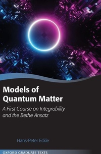 Enlarge image Cover: Models of Quantum Matter - Oxford University Press