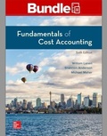 Cover: Gen Combo Fundamentals of Cost Accounting; Connect Access Card - McGraw-Hill Education